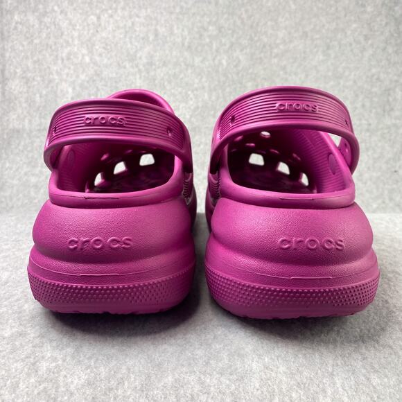 Crocs Womens 10 Mens 8 Classic Crush Platform Clog Fuchsia Pink - Picture 4 of 9